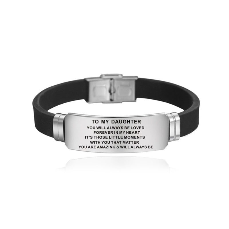 "To My Daughter" Stainless Steel Bracelet – A Meaningful Gift