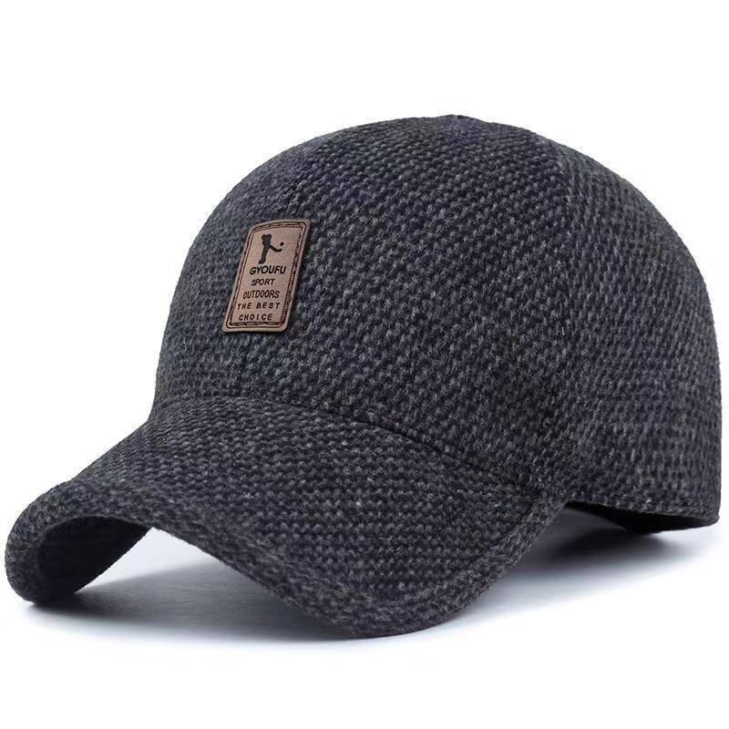 Men’s Classic Tweed Baseball Cap | Adjustable &  Warm Winter Hat