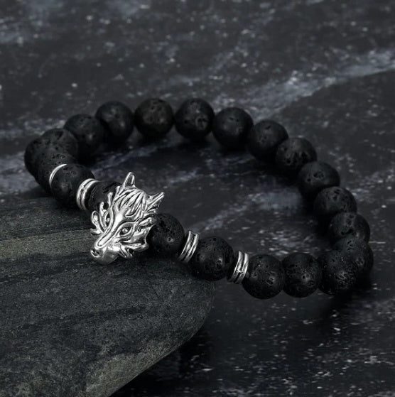 Elegant Volcanic Alloy Bracelet – Timeless Simplicity