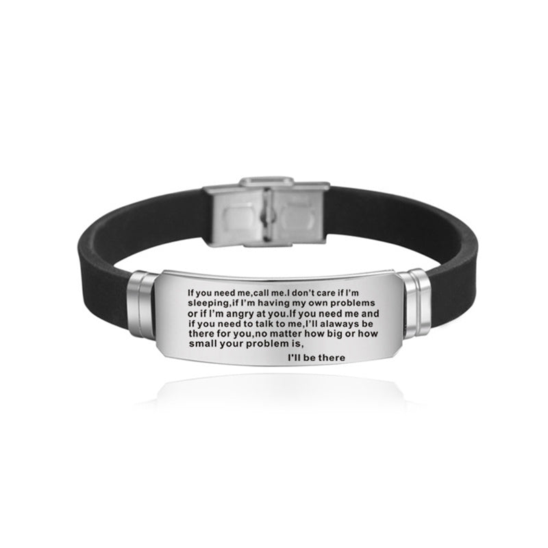 "To My Daughter" Stainless Steel Bracelet – A Meaningful Gift