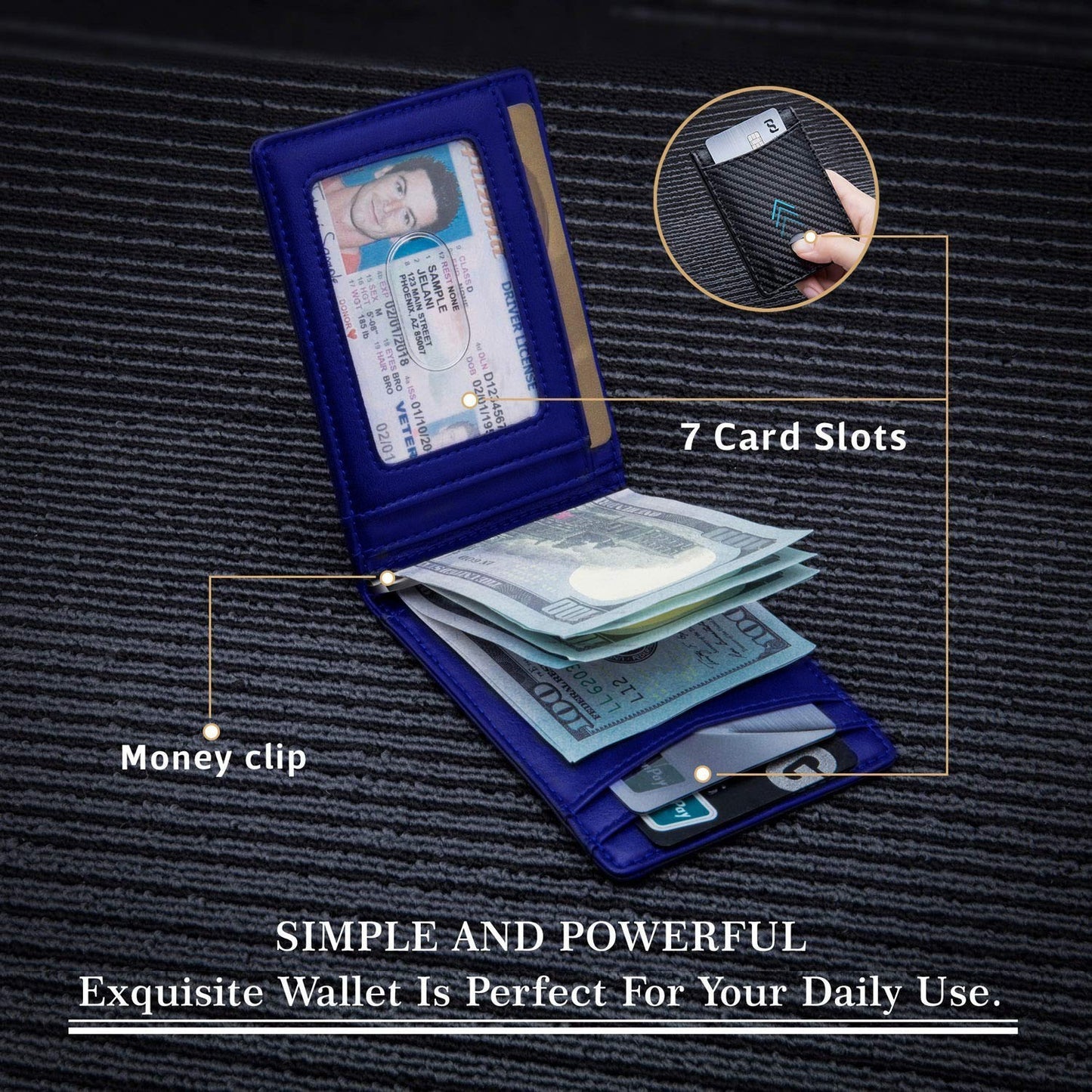 Synthetic Leather Wallet – Retro Style Meets Modern Practicality