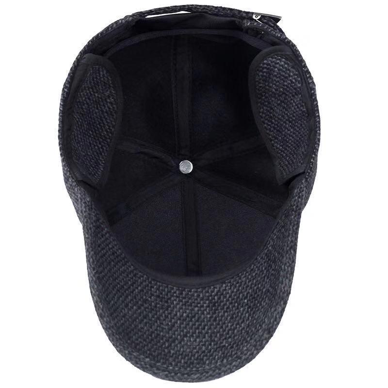 Men’s Classic Tweed Baseball Cap | Adjustable &  Warm Winter Hat