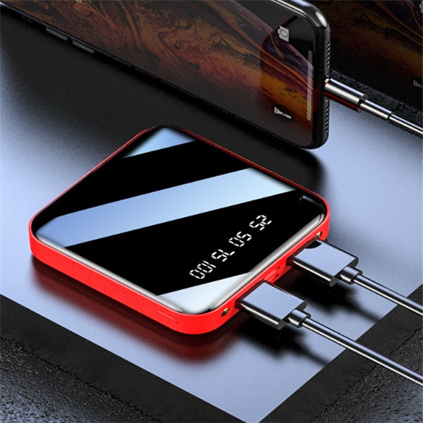 High-Capacity 20,000mAh Power Bank – Sleek Mirror Digital Display