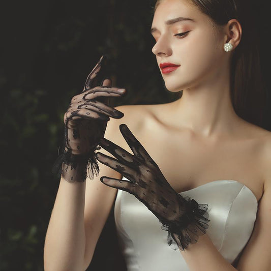 Elegant Lace Fingerless Gloves | Chic & Decorative Handwear