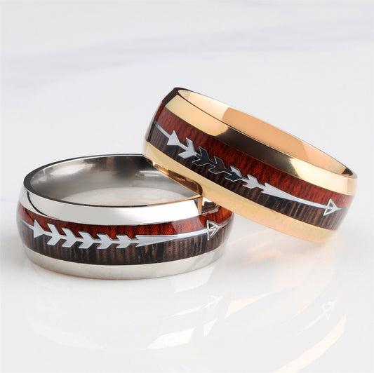 Sleek Men's Stainless Steel Ring | Bold & Stylish in Black, Rose Gold & Silver